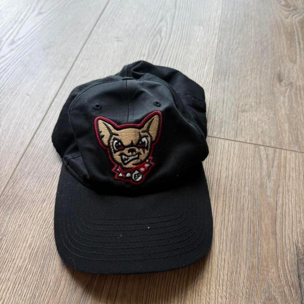 Black and red Chihuahua dog cap